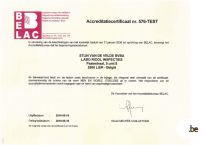 Van de Velde bekroont met BELAC accreditatie